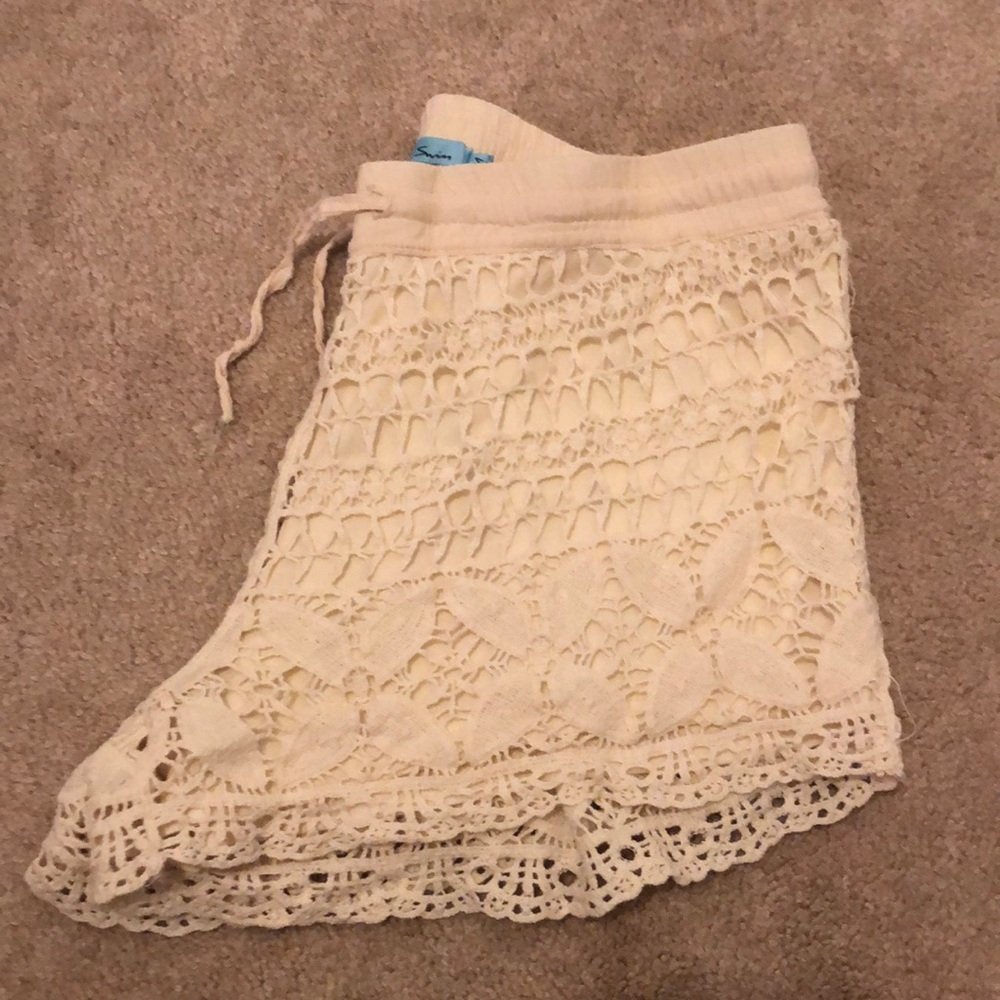 Cream shorts